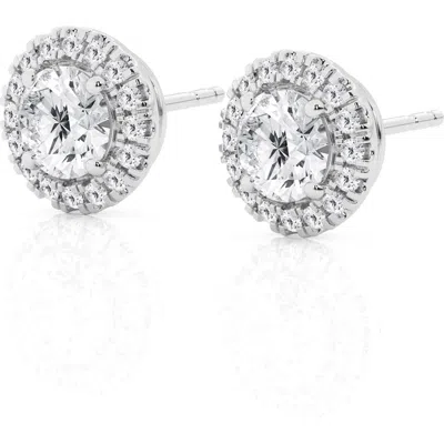 BADGLEY MISCHKA BADGLEY MISCHKA COLLECTION ROUND CUT LAB CREATED DIAMOND STUD EARRINGS
