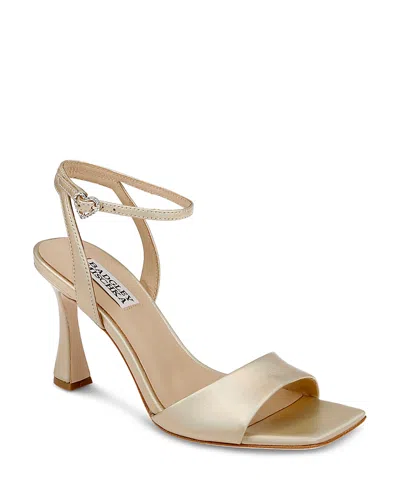 BADGLEY MISCHKA WOMEN'S CADY SQUARE TOE HIGH HEEL SANDALS