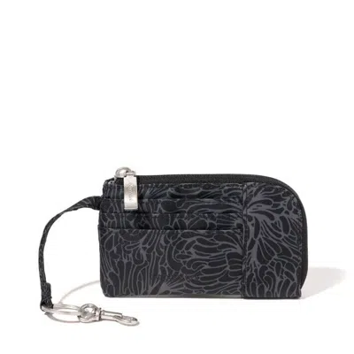 BAGGALLINI BAGGALLINI WRISTLET WOMEN'S MIDNIGHT BLOSSOM PRINT RFID CARD CASE WALLET ERK125