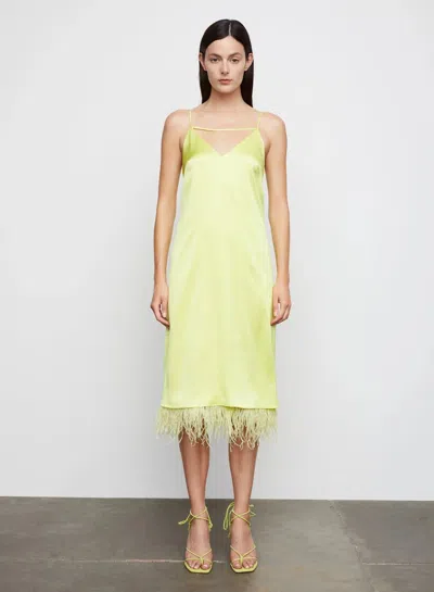 BAILEY44 LEILANI FEATHER SLIP DRESS IN MIMOSA