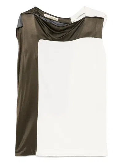 BALENCIAGA 2010S TWO-TONE BLOUSE