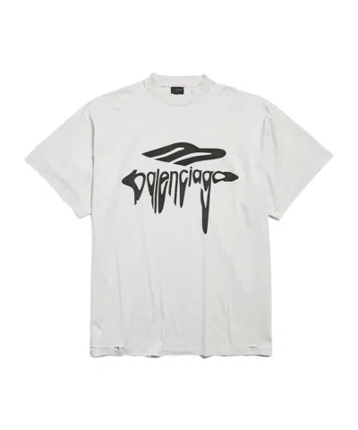 BALENCIAGA BALENCIAGA 3B LIQUEFIED OVERSIZED T-SHIRT