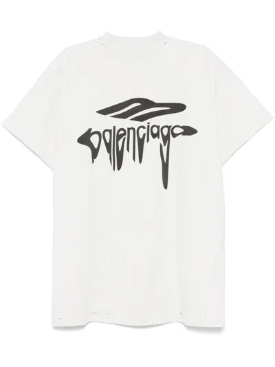 BALENCIAGA 3B LIQUIFIED OVERSIZE T-SHIRT