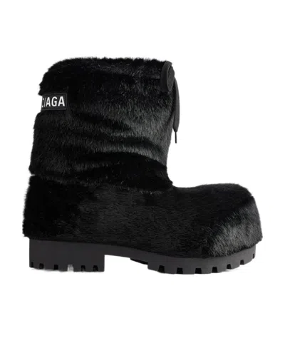 BALENCIAGA MEN'S SKIWEAR - ALASKA LOW BOOT IN BLACK