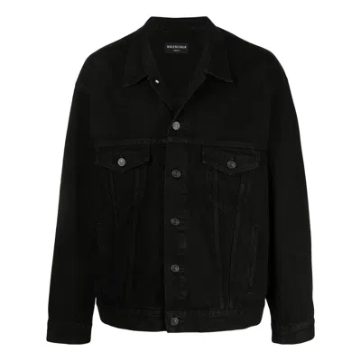 BALENCIAGA Balenciaga Apparel Rentals Denim Jacket Boxy Fit 'Black'
