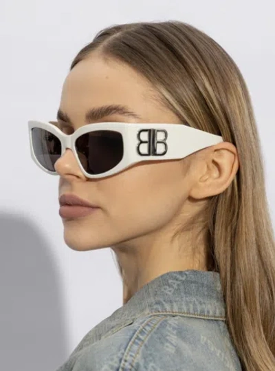 BALENCIAGA BALENCIAGA BB0321S-005 WHITE SUNGLASSES