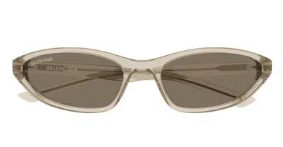 BALENCIAGA BB0402S-004 - BEIGE SUNGLASSES