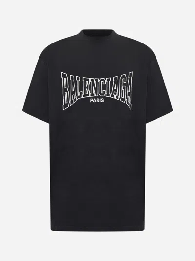 BALENCIAGA BLACK BALENCIAGA BOXING T-SHIRT
