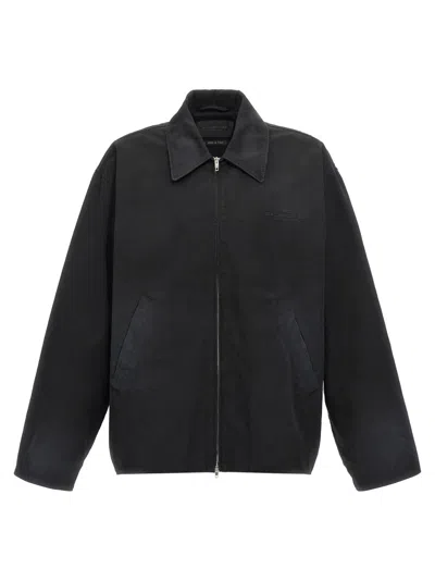 BALENCIAGA MEN BLACK BB GARDEROBE JACKET, S LUXURY JACKETS FOR MEN DARVEYS