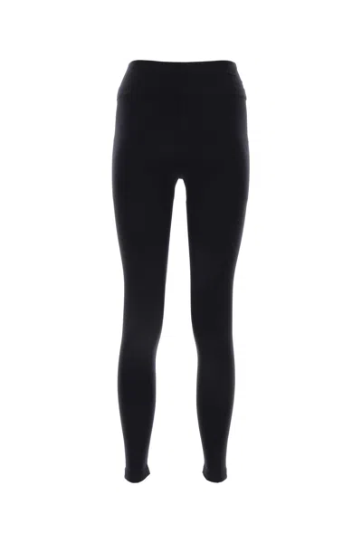 BALENCIAGA BLACK STRETCH NYLON LEGGINGS