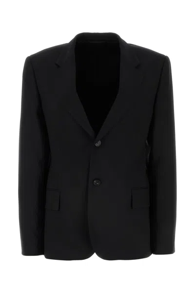 BALENCIAGA BLACK WOOL BLAZER