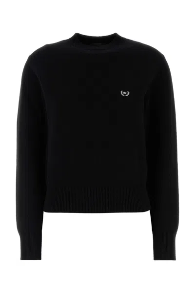 BALENCIAGA BLACK WOOL SWEATER