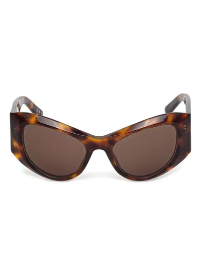 BALENCIAGA BOSSY TORTOISESHELL-FRAME SUNGLASSES