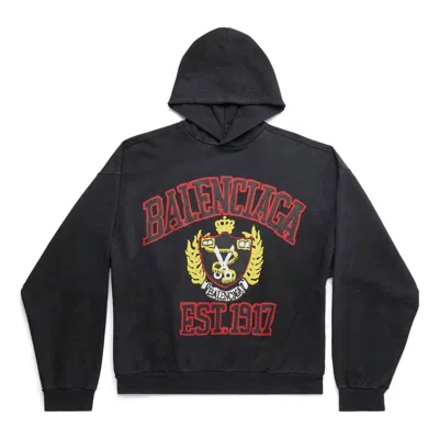 BALENCIAGA Balenciaga DIY College Hoodie 'Black'