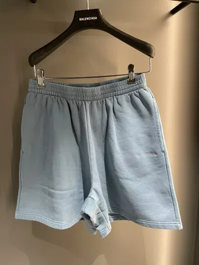 BALENCIAGA BALENCIAGA LOGO EMBROIDERED SHORTS