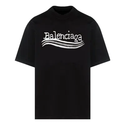 BALENCIAGA BALENCIAGA HAND-DRAWN BALENCIAGA T-SHIRT 'BLACK'