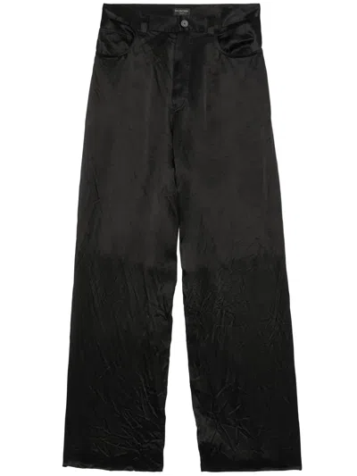 BALENCIAGA HIGH-WAIST STRAIGHT-LEG TROUSERS