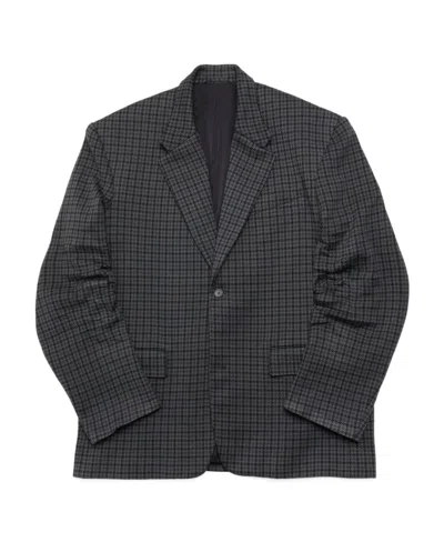 BALENCIAGA BALENCIAGA CHECKERED TAILORED KNIT JACKET