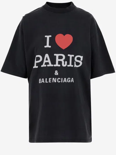 BALENCIAGA I LOVE PARIS & BALENCIAGA COTTON T-SHIRT
