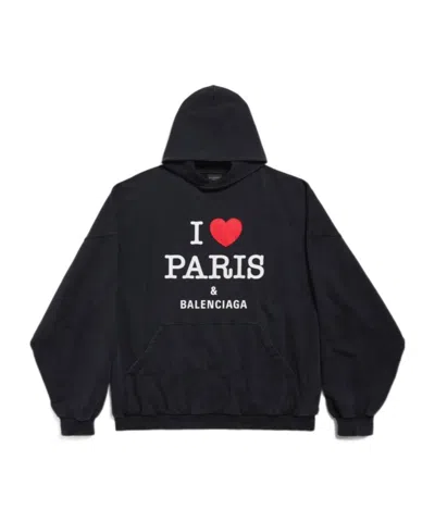BALENCIAGA BALENCIAGA LOGO PRINTED HOODIE