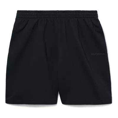 BALENCIAGA Balenciaga I Love Paris & Balenciaga Sweat Shorts 'Black Faded'