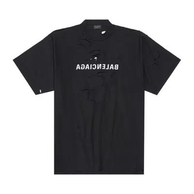 BALENCIAGA BALENCIAGA INSIDE OUT T-SHIRT 'FADED BLACK/WHITE'