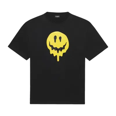 BALENCIAGA BALENCIAGA LARGE FIT SMILEY T-SHIRT 'BLACK/YELLOW/WHITE'