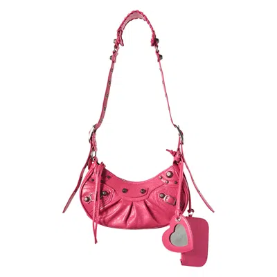 BALENCIAGA BALENCIAGA LE CAGOLE SHOULDER BAG XS 'PINK'