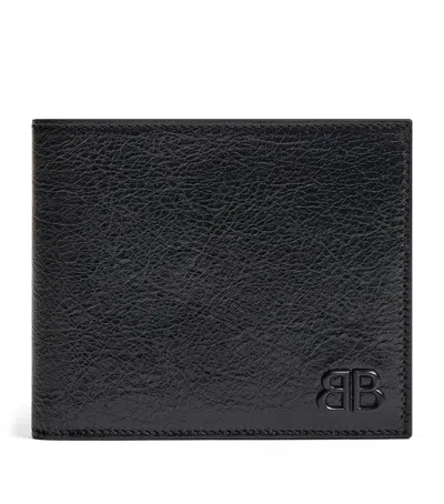 BALENCIAGA LEATHER MONACO BIFOLD WALLET