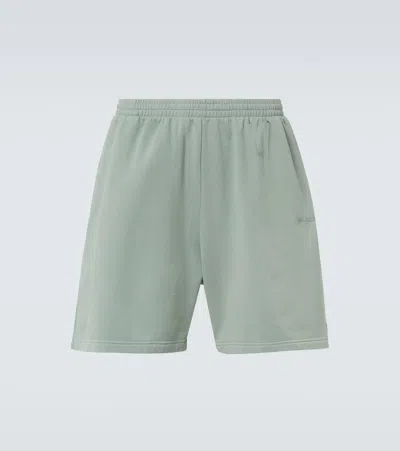 BALENCIAGA LOGO COTTON JERSEY SHORTS
