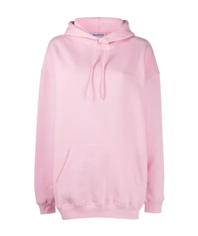 BALENCIAGA BALENCIAGA LOGO PRINTED OVERSIZE HOODIE