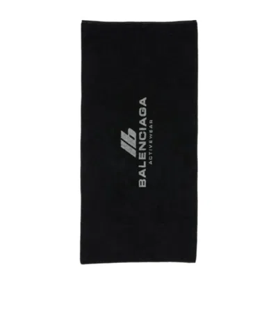 BALENCIAGA BALENCIAGA LOGO PRINTED TOWEL