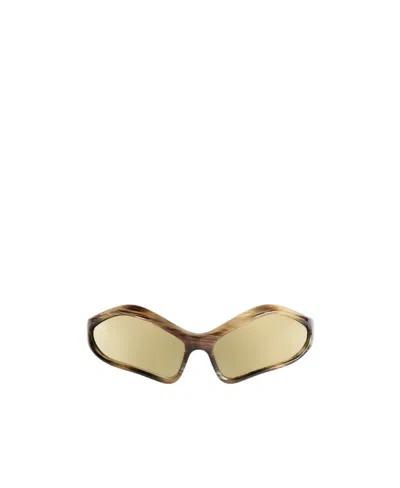 BALENCIAGA BALENCIAGA EYEWEAR OVAL FRAME SUNGLASSES