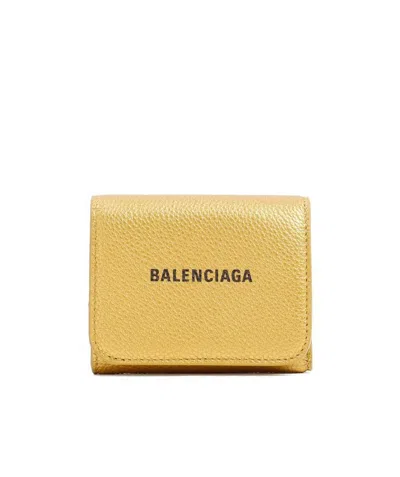 BALENCIAGA BALENCIAGA LOGO PRINT FOLDOVER WALLET