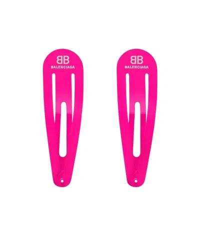 BALENCIAGA SET CLIP HOLLI XXL DA DONNA IN ROSA FLUO