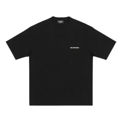 BALENCIAGA Balenciaga Logo T-Shirt Medium Fit 'Black'