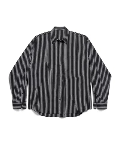 BALENCIAGA BALENCIAGA PINSTRIPED FLATGROUND SHIRT