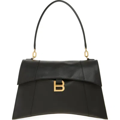 BALENCIAGA BALENCIAGA MEDIUM HOURGLASS SOFT LEATHER SHOULDER BAG