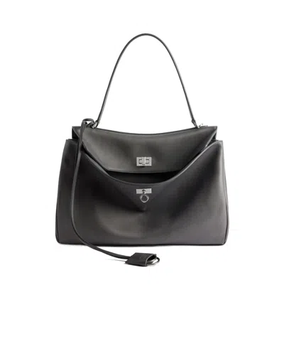 BALENCIAGA WOMEN'S RODEO HANDBAG MEDIUM IN GREY