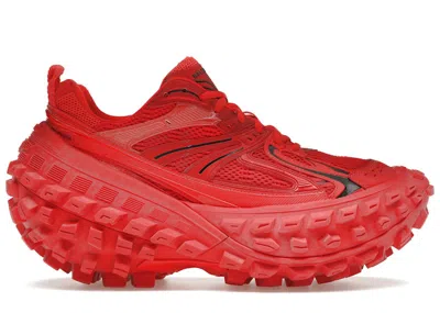 BALENCIAGA MEN'S BALENCIAGA DEFENDER SNEAKERS IN RED/BLACK