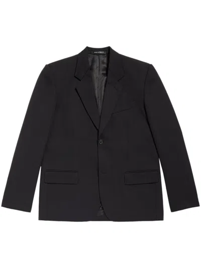 BALENCIAGA BALENCIAGA MEN WOOL SINGLE-BREASTED BLAZER JACKET