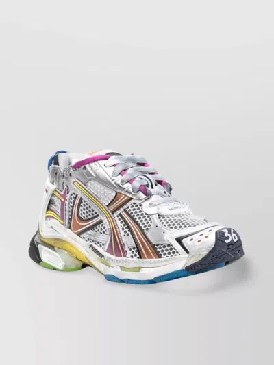 BALENCIAGA MESH LOW-TOP SNEAKERS CONTRAST STITCHING