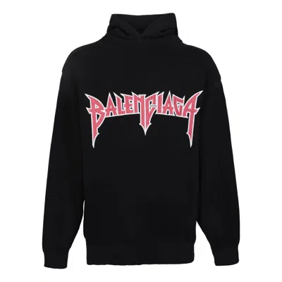 BALENCIAGA Balenciaga Metallica Hoodie Medium Fit 'Black Orange'