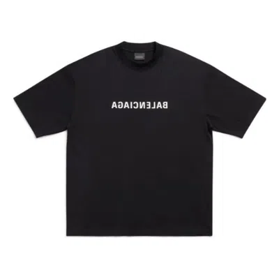 BALENCIAGA Balenciaga Mirror Balenciaga T-Shirt Medium Fit 'Black'