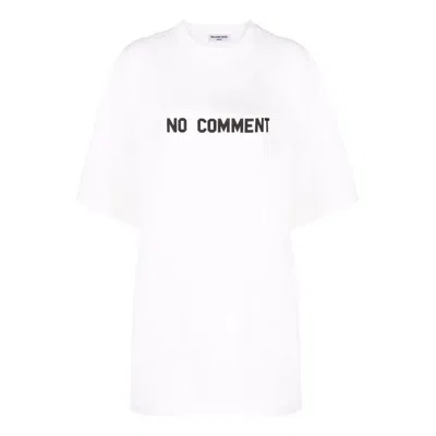 BALENCIAGA Balenciaga No Comment Cotton T-Shirt 'White'