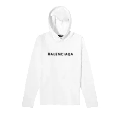 BALENCIAGA BALENCIAGA NO RIB HOODIE 'WHITE'