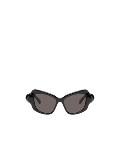 BALENCIAGA BALENCIAGA EYEWEAR LOGO TEMPLE CAT-EYE SUNGLASSES