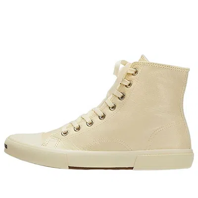 BALENCIAGA Balenciaga Paris High Top Sneakers 'Beige Leather and Beige Rubber'