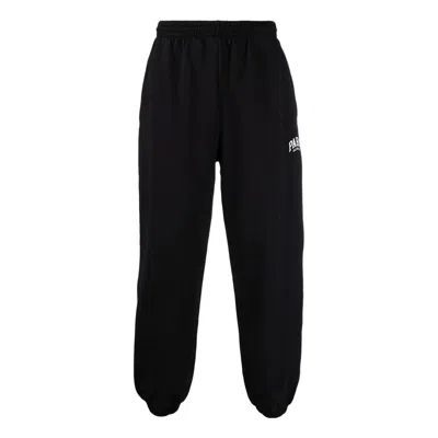 BALENCIAGA Balenciaga Paris Logo Stretched Knee Sweatpants 'Black White'