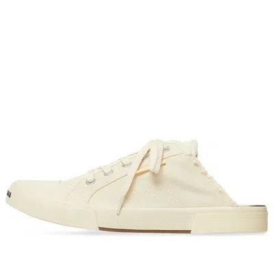 BALENCIAGA Balenciaga Paris Mules 'White Destroyed Cotton and White Rubber'